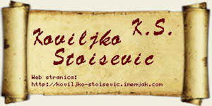 Koviljko Stoišević vizit kartica